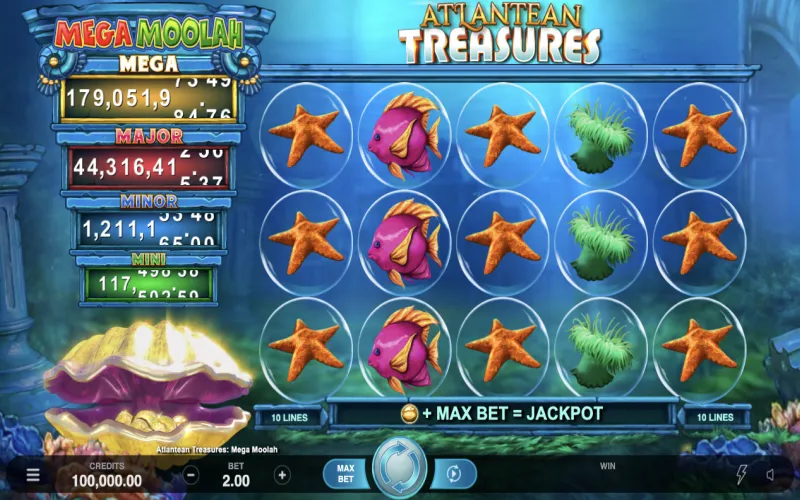 Atlantean Treasures Mega Moolah