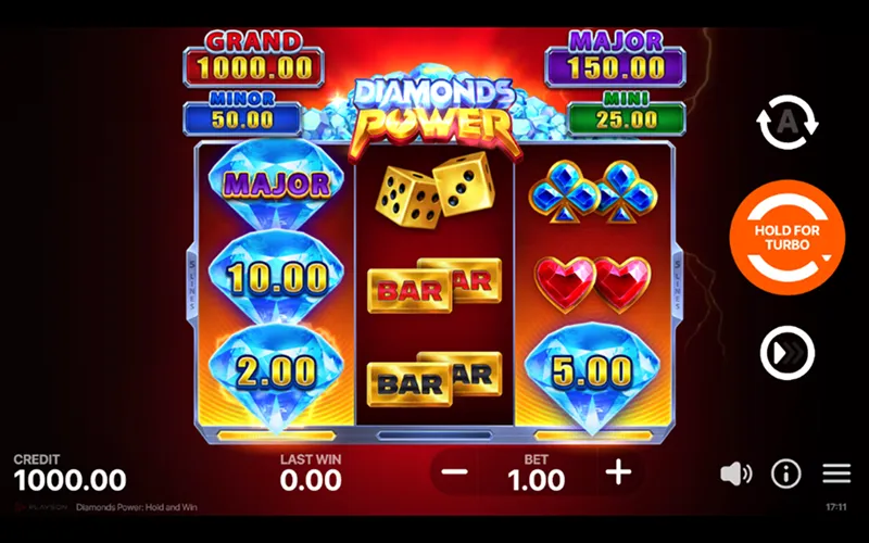 Diamonds Power: Hold and Win